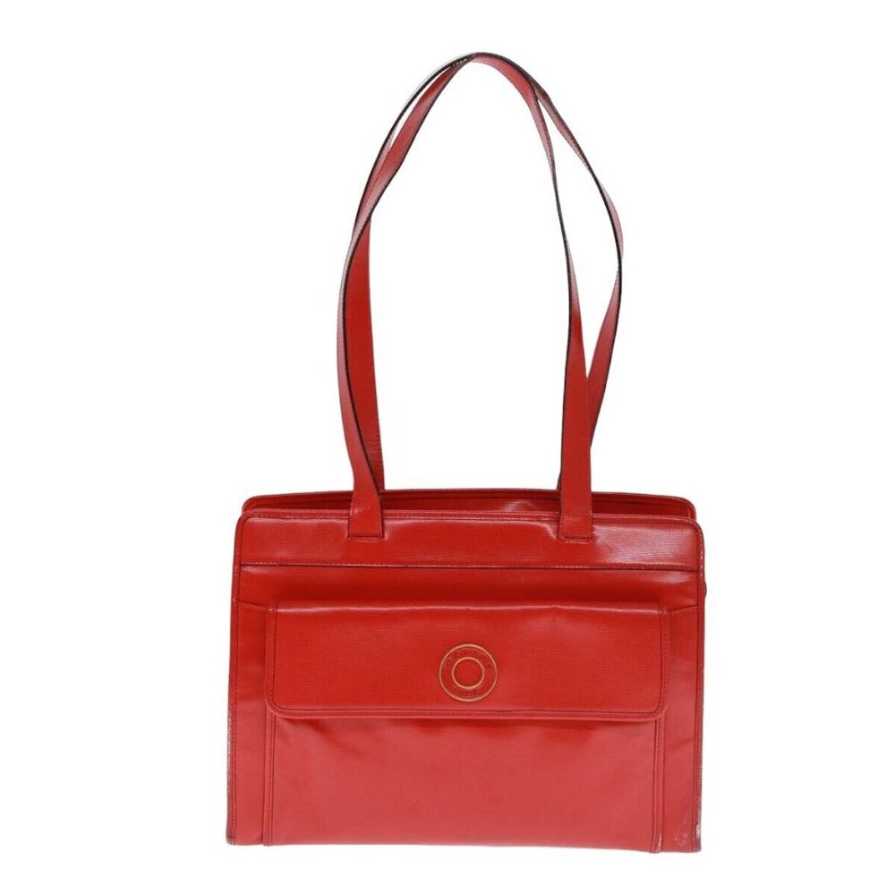 CELINE Shoulder Bag Leather Red Auth bs15049 - Picture 11 of 15